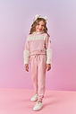 Conjunto Infantil Menina Blusão Com Pelo E Calça Rosa Mundo Cinti