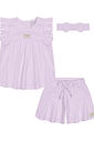 CONJ BLUSA, SHORTS E TIARA LL BRUMA/LL BRUMA/LL