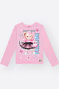 Blusa Infantil Menina em Malha Térmica Estampado – Manga Longa Inverno