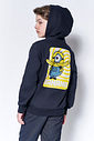 Blusão Minions com Capuz Infantil Menino Banana Kippos