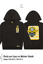 Blusão Minions com Capuz Infantil Menino Banana Kippos