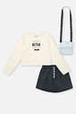 Conjunto Infantil Menina com Bolsa Better World Preto CTV