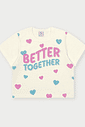 Conjunto Curto Infantil Menina Better Together Rosa Abrange