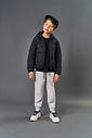 Calça Jogger Infantil Menino Sarja Cinza CTV