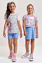 Conjunto Infantil com Regata e Shorts Saia em Moletinho com Kimono em Tule – Look Menina Verão com A NATURAL/AZ PROVENCE