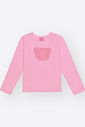 Blusa Cotton Menina Ursinho Bordado Mundo Cinti