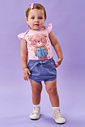 CONJ BODY E SHORTS NATURAL/AZ JEANS ESC
