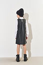 Vestido Infantil Menina Courino Preto CTV