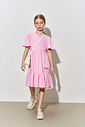 Vestido Menina em Meia Malha Rosa Beli.me