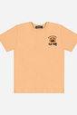 Conjunto Menino Camiseta Bolas de Basquete e Bermuda Laranja