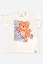 Conjunto Bebê Ursinha com Blusa Alongada e Short Ciclista