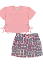 CONJ BLUSA E SHORTS RS NEON/LL LIBERTY