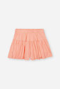 Conjunto Infantil Neon Love com Blusa e Shorts em Meia Malha P.A com Glitter – Look Menina Verão LARANJA NEON LIGHT