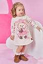 Vestido Infantil Manga Longa Ursinha Howdy – Vestido Bebê Menina de Inverno Mundo Cinti