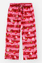 Calça Infantil Menina Wide Leg em Tela Morangos