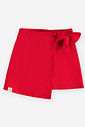 Conjunto Infantil Menina Blusa Morangos e Short-Saia com Glitter