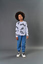Camiseta Manga Longa Infantil Menino Legend Style Preto CTV