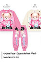Conjunto Felpado Bebê Menina Ursa Outfit Mundo Cinti