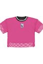 Blusa Teen Feminino Com Sobreposição Tela Rosa Dway