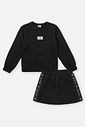 Conjunto Infantil Menina Tricot Preto CTV