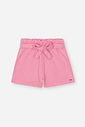 Conjunto Infantil Neon Love com Regata Cropped em Cotton e Shorts em Moletinho Waffle – Look Menina NATURAL/RS BARBIE