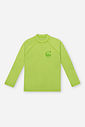 Camiseta Infantil Manga Longa em Malha UV Verde
