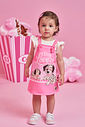 Conjunto Bebê Menina Dálmatas Love com Salopete e Body – Look Delicado Cinti Baby NATURAL/RS CONFETE