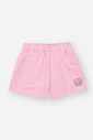 Conjunto Infantil Menina Blusa Dino; Short E Colete Rosa Mundo Cinti