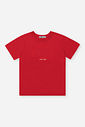 Conjunto Infantil Camiseta Bordada Marinho e Bermuda de Moletom Belga