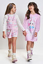 Conjunto Menina Coelha Patchwork Mundo Cinti