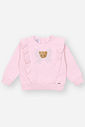 Conjunto Bebê Menina Blusão Urso Interativo E Calça Rosa Mundo Cinti