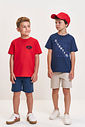 Camiseta Infantil Menino Waves em Meia Malha Vermelho