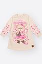 Vestido Infantil Manga Longa Ursinha Howdy – Vestido Bebê Menina de Inverno Mundo Cinti