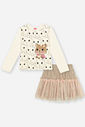 Conjunto Menina Tule Capivara Brilho Mundo Cinti
