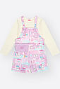 Conjunto Menina Coelha Patchwork Mundo Cinti