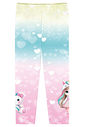 Legging Infantil Menina Total Print Azul Amarelo Cinti