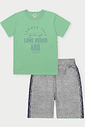 Conjunto Infantil Menino Long Board Verde Abrange