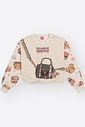 Conjunto Infantil Menina em Moletom Linho Happy Beli.me