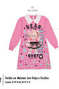 Vestido Infantil Rosa Estampa Ursinha e Estrelas – Vestido Menina de Inverno Mundo Cinti