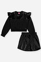 Conjunto Infantil Menina Glam em Veludo Glow Beli.me