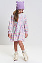 Vestido Infantil Manga Longa Listrado com Capuz – Vestido Menina Monstrinhos Mundo Cinti