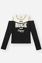 Blusa Infantil Menina Nice Preto CTV