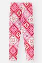 Conjunto Infantil Menina Blusa Alongada Morangos e Legging Estampa de Bandana