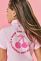 Camisa Infantil Menina Tutti-Frutti Estampa Costas Rosa Mundo Cinti