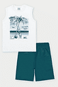 Conjunto Infantil Menino California Branco Abrange