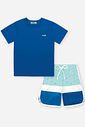 Conjunto Infantil Camiseta Space e Bermuda de Nylon Brisa