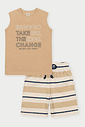 Conjunto Infantil Menino Chance Bege Abrange