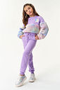 Conjunto Blusão Com Pelo Tie Dye E Calça Jogger Lilás CTV Conjunto Blusão Com Pelo Tie Dye E Calça Jogger Lilás CTV