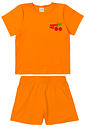 Conjunto Infantil Blusa Cherry Lady e Shorts Laranja Conjunto Infantil Blusa Cherry Lady e Shorts Laranja