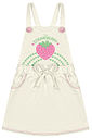 Conjunto Infantil Menina Blusa E Salopete Strawberry Verde E Off White Cinti